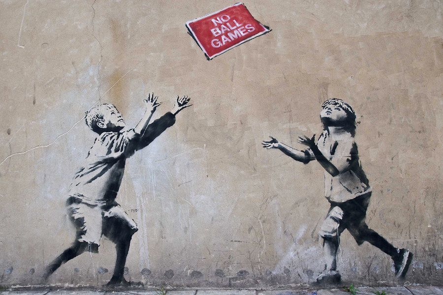 No Ball Games, Banksy